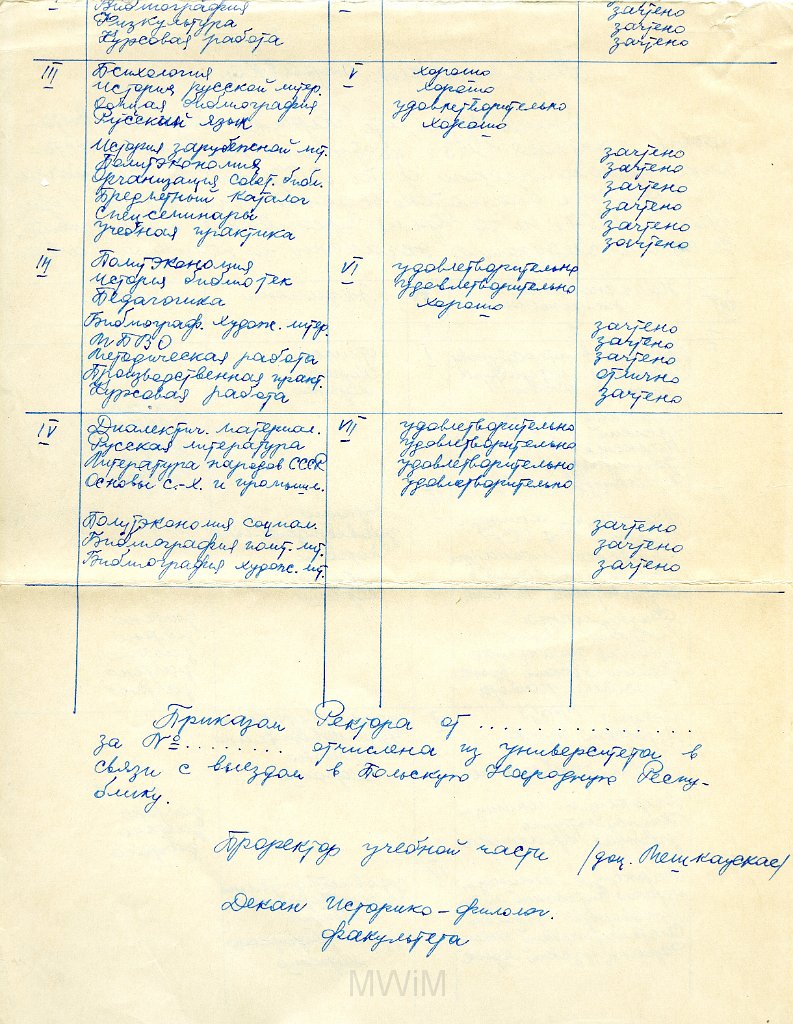 KKE 5903-2a.jpg - (rosyjski) Dok. Życiorys Teresy Graszko, Wilno, 1957 r.